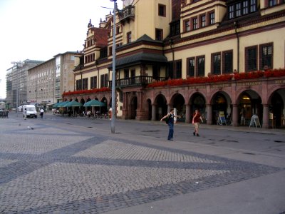 Leipzig Markt im Juli 2003e