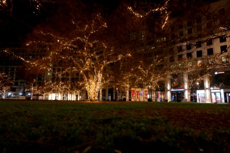 Leipziger Platz Berlin-Mitte at night 2021-01-17 09