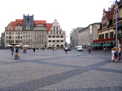 Leipzig Markt im Juli 2003d