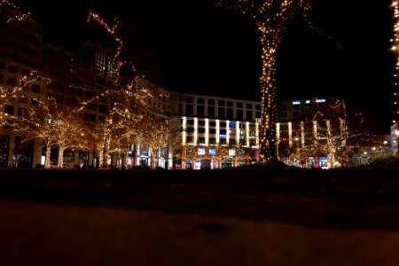Leipziger Platz Berlin-Mitte at night 2021-01-17 03