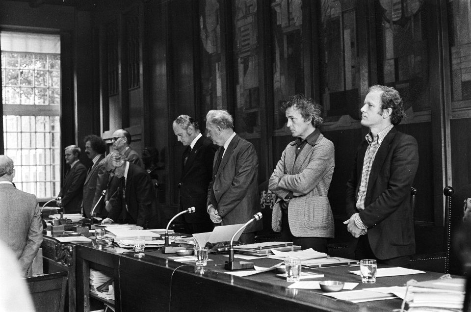 Laatste dag enkele Amsterdamse wethouders en herdenking mw Wijsmuller ( Tante Tr, Bestanddeelnr 929-8777