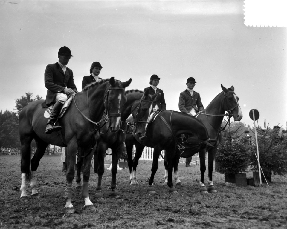 Laatste dag Concours Hippique Rotterdam Engels team Engeland wint landenwedstr, Bestanddeelnr 907-9783