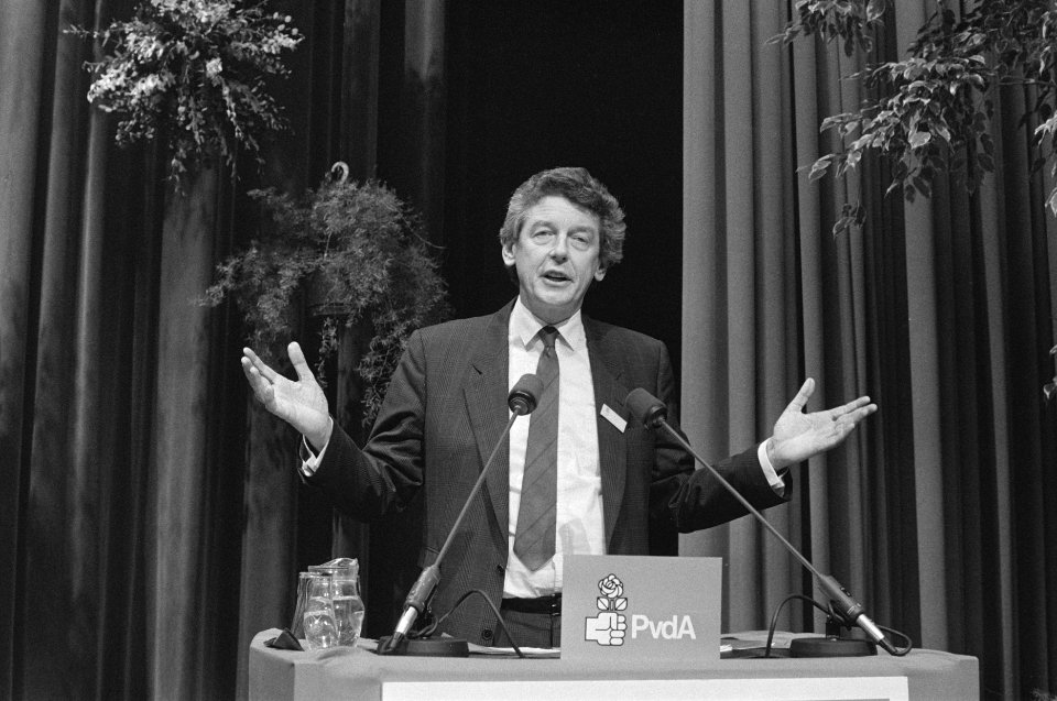 Laaste dag van het 21e PvdA-partijcongres in Amsterdam fractievoorzitter Wim Ko, Bestanddeelnr 933-9424