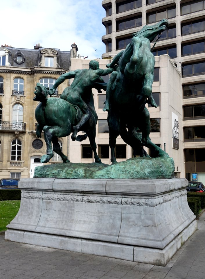 La Lutte équestre by Jacques de Lalaing - Brussels, Belgium - DSC06581