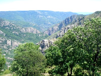 La Garde-Guérin, vue sur les gorges du Chassezac