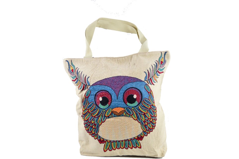 Bag cloth bag bag with owl