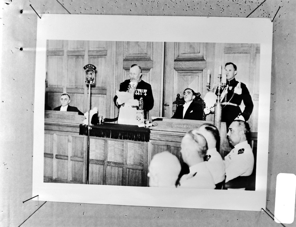 Laatste toespraak van gouverneur van Curaçao G.J.J. Wouters in een zitting van d, Bestanddeelnr 935-1149