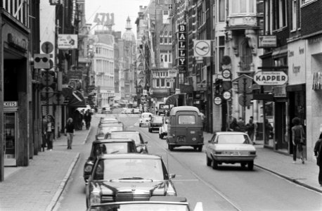 Laatste dag verkeer in Leidsestraat Amsterdam, Bestanddeelnr 924-7647
