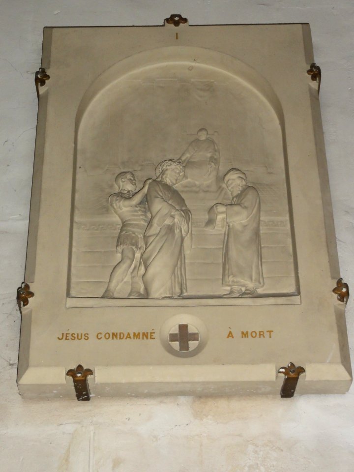 La Frénaye (Seine-Mar.) église, chemin de croix station 01