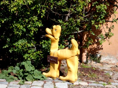 La Mulatière - Jardin de La Bonne Maison - Chien indiquant les toilettes
