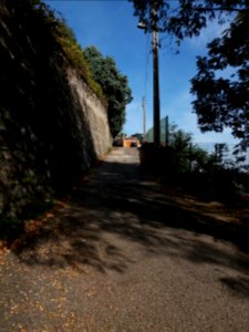 La Mulatière - Chemin du Pensionnat, vers le nord, depuis l'escalier Clément Mulat