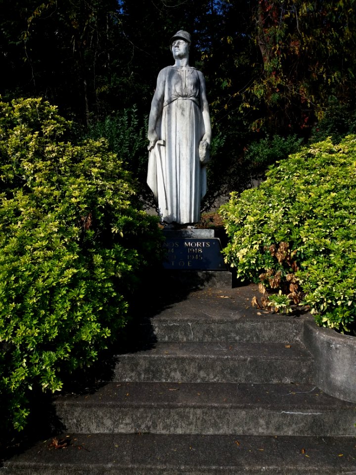 La Mulatière - Rue Stéphane Déchant, monument aux morts, vue de face