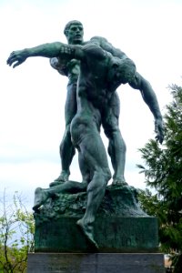 La Mort d'Ompdrailles by Charles Van der Stappen - Brussels, Belgium - DSC06671