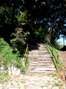 La Mulatière - Quai Jean-Jacques Rousseau - Jardin public Agniel - Escalier