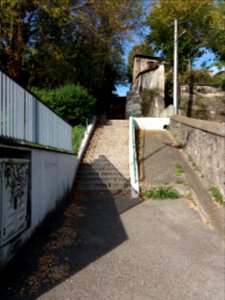 La Mulatière - Escalier Clément Mulat, depuis la rue Stéphane Déchant