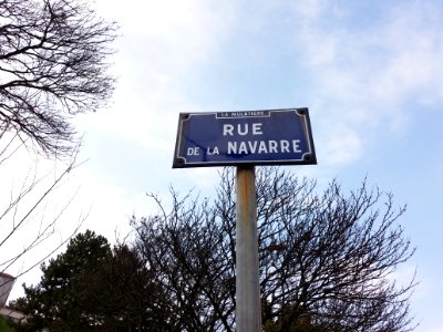 La Mulatière - Rue de la Navarre - Plaque