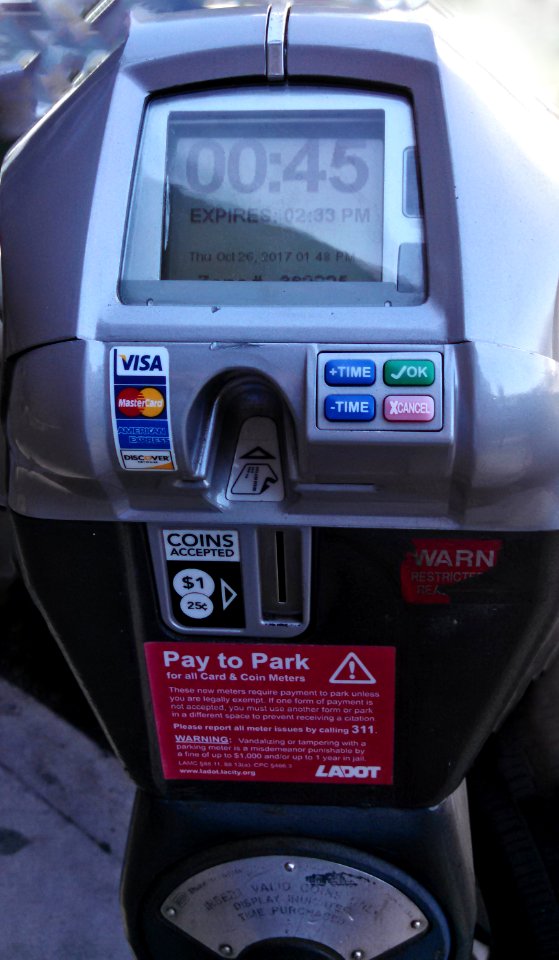 LA Parking Meter in Downtown LA