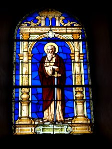 La Hérie (Aisne) église, vitrail sanctus Paulus