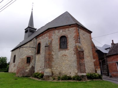 La Hérie (Aisne) église, chevet