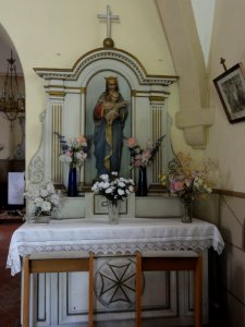 La Hérie (Aisne) église, autel à droite
