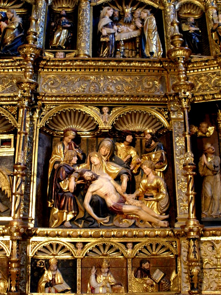 La Puebla de Arganzon - Nuestra Señora de la Asuncion, retablo mayor 03
