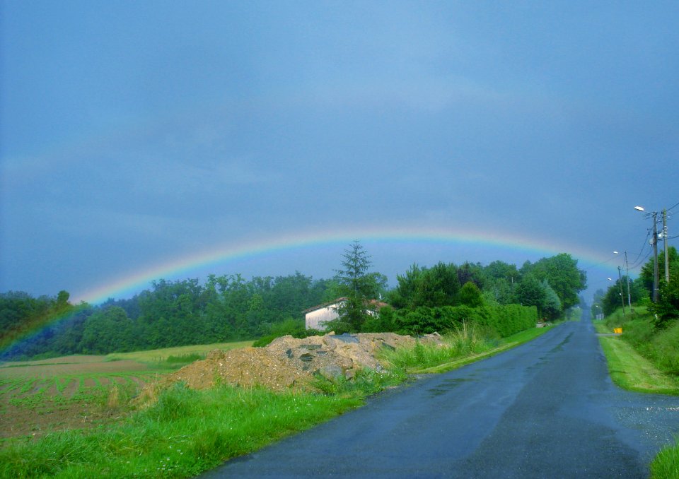 La Réole (Gironde Fr), arc-en-ciel