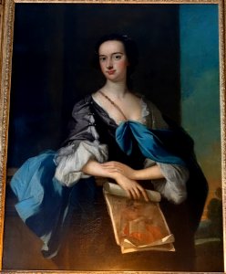 Lady Elizabeth Yorke, Lady Anson, by the studio of Thomas Hudson, probably 1751, oil on canvas - Shugborough Hall - Staffordshire, England - DSC00066