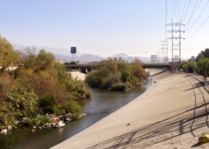 LA river riverside bike path photo