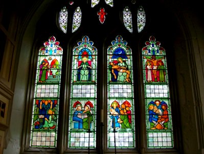 Lady Chapel window, St Dunstan, Mayfield