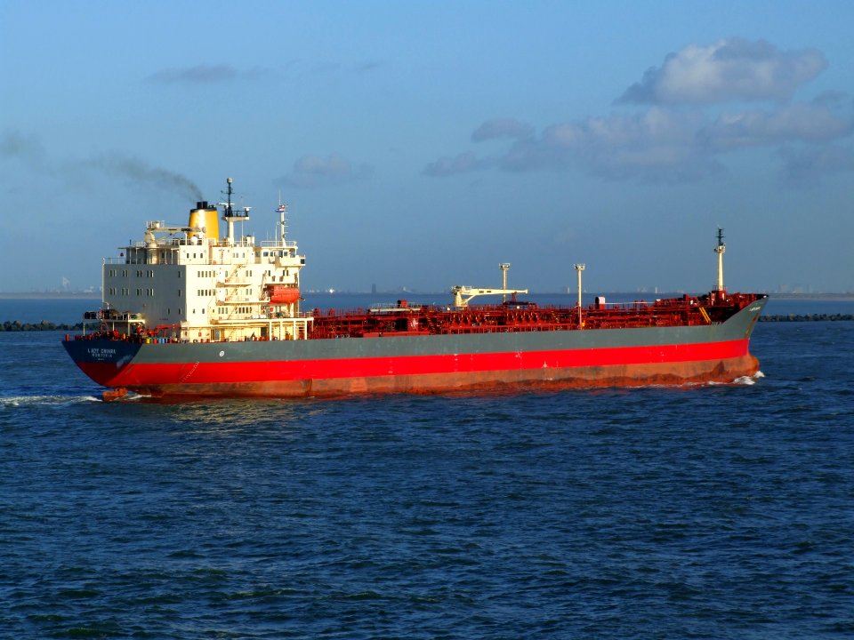 Lady Chiara p7 approaching Port of Rotterdam, Holland 29-Nov-2006