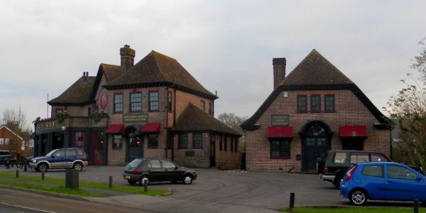 Ladies Mile Pub, Ladies Mile Road, Patcham (December 2012) (Closer Crop)