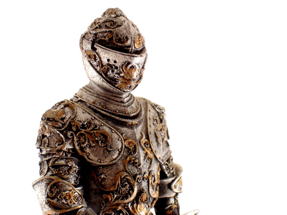 Statue warrior metal