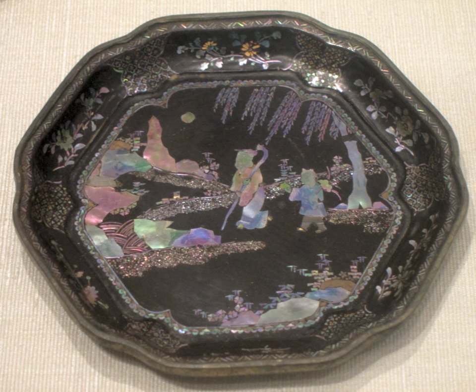 Lacquer plate from China, Kangxi period (1661-1722), --Honolulu Academy of Arts-- I