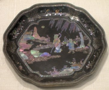 Lacquer plate from China, Kangxi period (1661-1722), --Honolulu Academy of Arts-- I