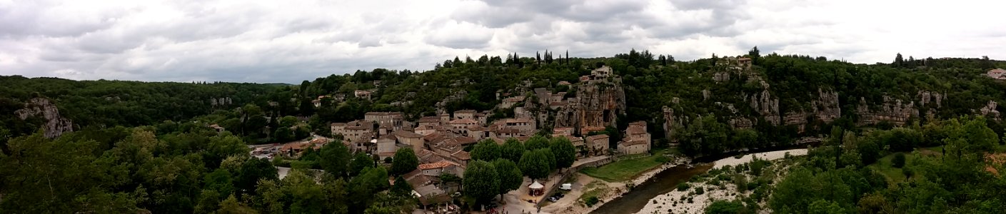 Labeaume - Panorama depuis le point de vue photo