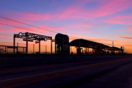 LACMTA Green Line Willowbrook Station in Morning
