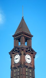 Lackawana clocktower zoom sun jeh