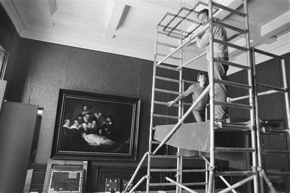 Laatste werkzaamheden aan restauratie Mauritshuis in Den Haag, Bestanddeelnr 933-9923