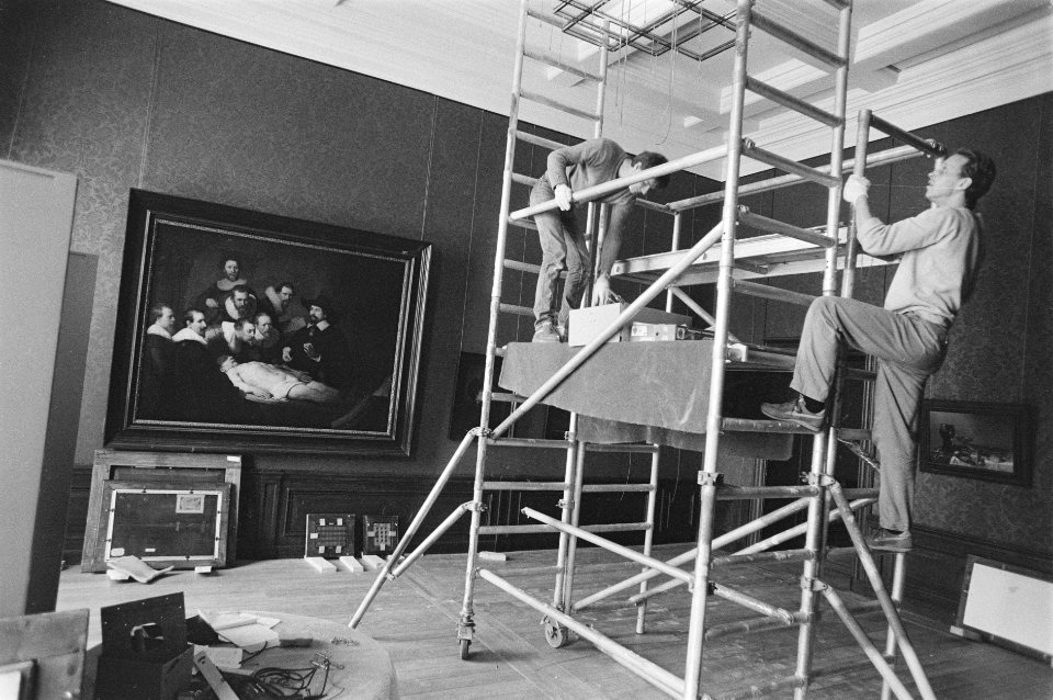 Laatste werkzaamheden aan restauratie Mauritshuis in Den Haag, Bestanddeelnr 933-9922