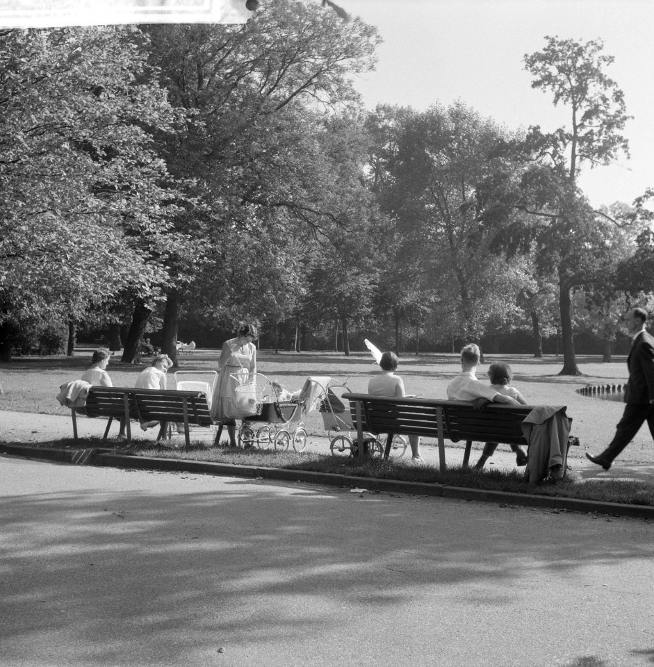 Laatste zomerdag. Mensen in het Vondelpark, Bestanddeelnr 912-9639