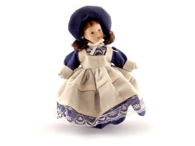 Old toy cloth dress photo