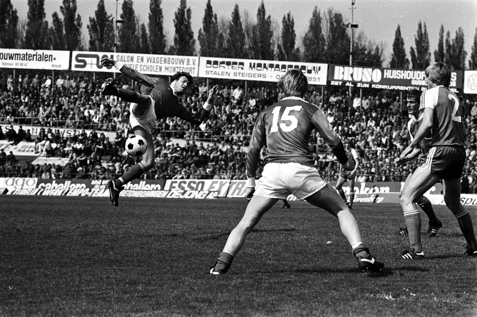 Laatste wedstrijd in stadion Galgenwaard in Utrecht, FC Utrecht tegen PSV, Utrec, Bestanddeelnr 931-4400