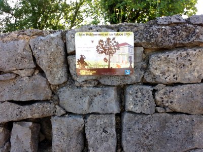 Labeaume - Jardins suspendus du Recatadou - Panneau refuge LPO