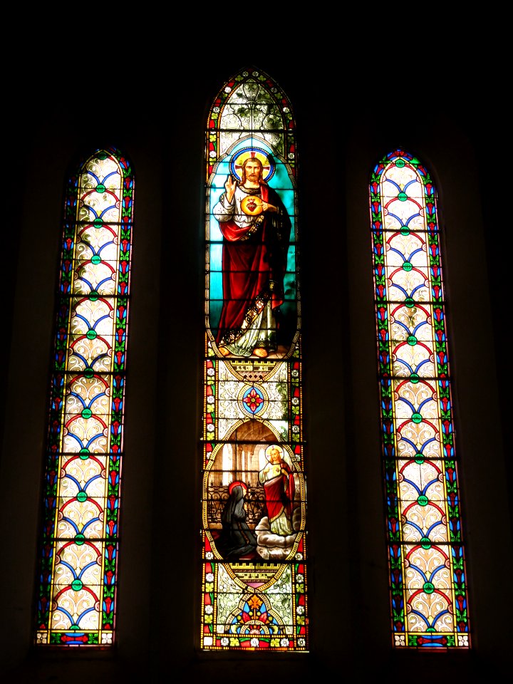 Labenne (Landes) église Saint Nicolas, vitrail 01