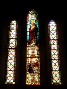 Labenne (Landes) église Saint Nicolas, vitrail 01