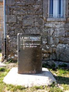 Labeaume - Jardins suspendus du Recatadou - Borne