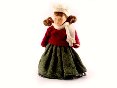 Old toy cloth dress photo