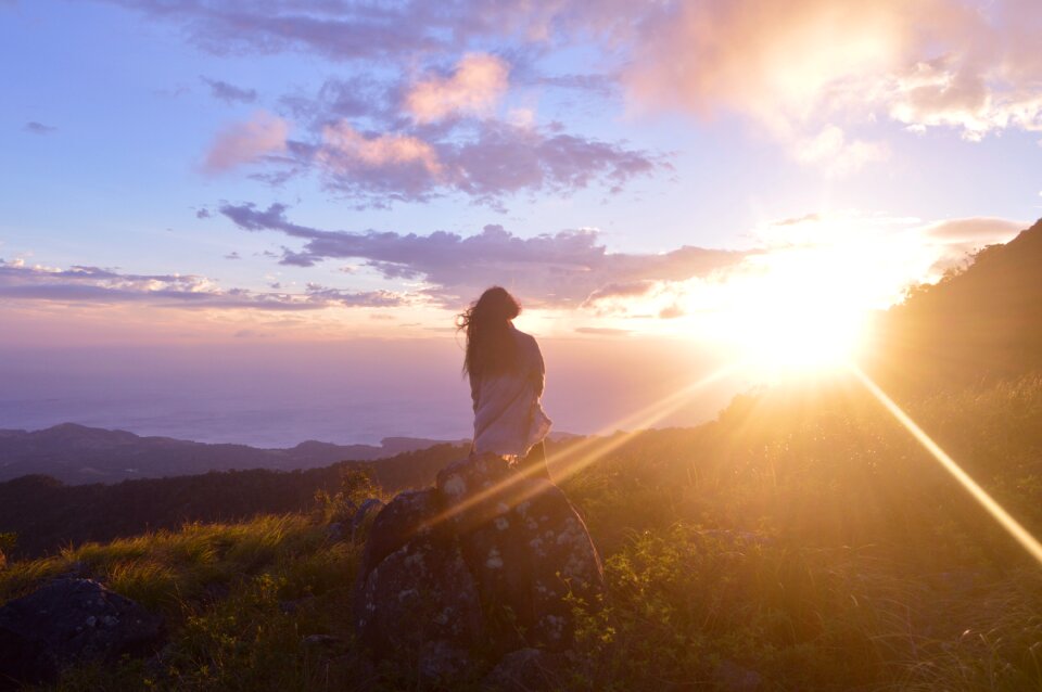 Sunset bright light