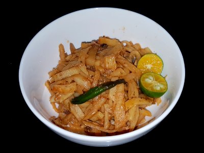 Labong with tinapa (Bamboo shoots in smoked fish with tomato sauce) 2