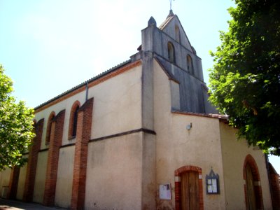 La Salvetat-Saint-Gilles (Haute-Garonne, Fr) église vue de la rue